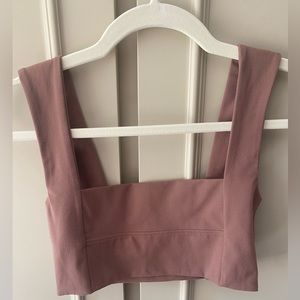 Joah Brown Square Neck Bandeau Bra Mocha size medium